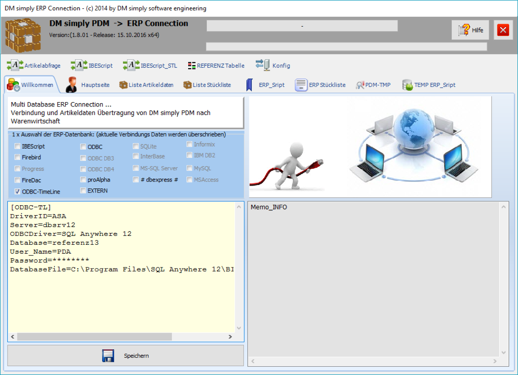 DM simpy PDM ERP Connection